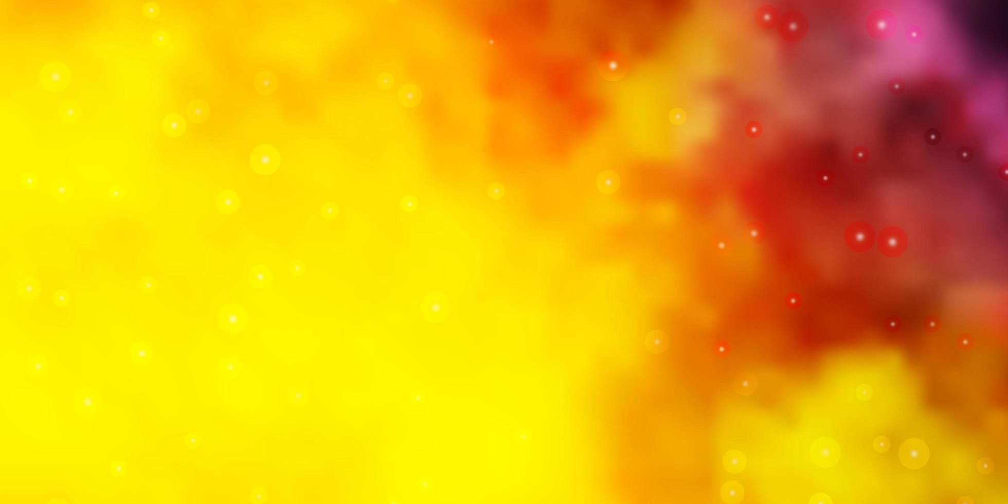 patrón de vector rosa claro, amarillo con estrellas abstractas.