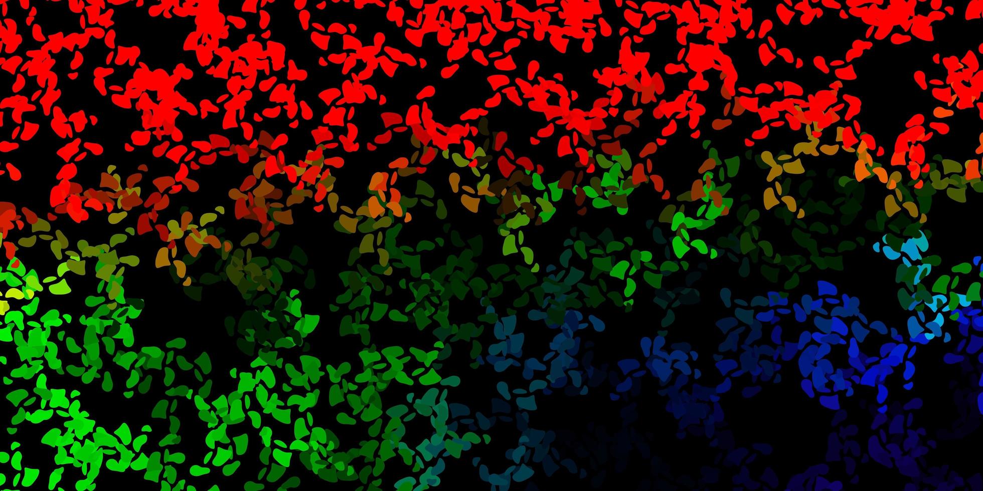 textura de vector multicolor oscuro con formas de memphis