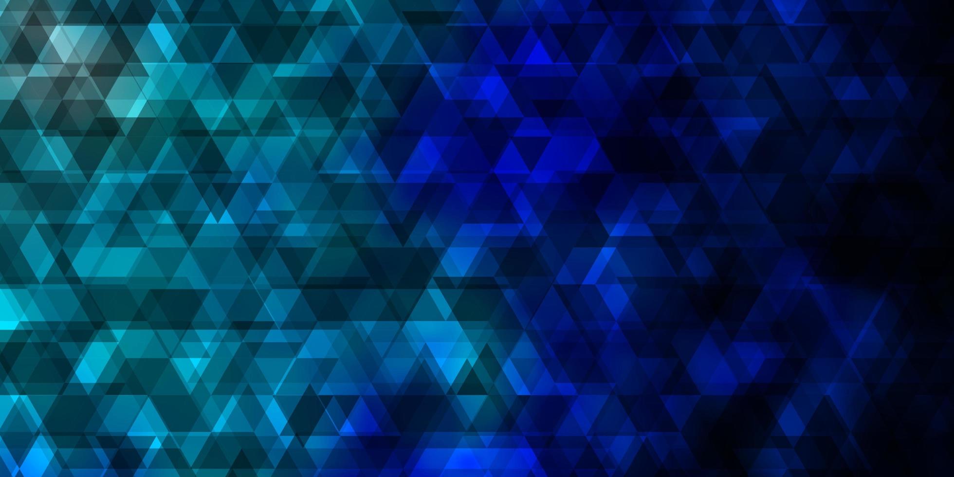 Dark BLUE vector template with lines, triangles.