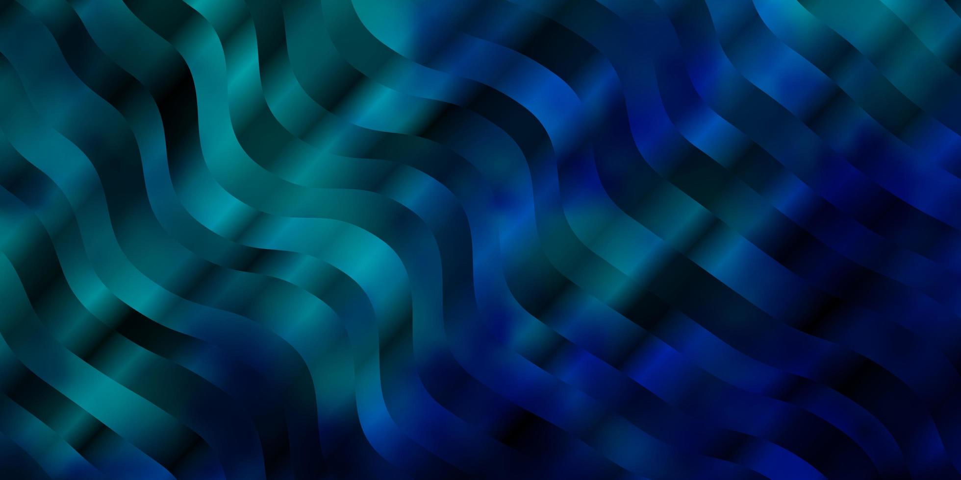 textura de vector azul claro, verde con líneas torcidas.