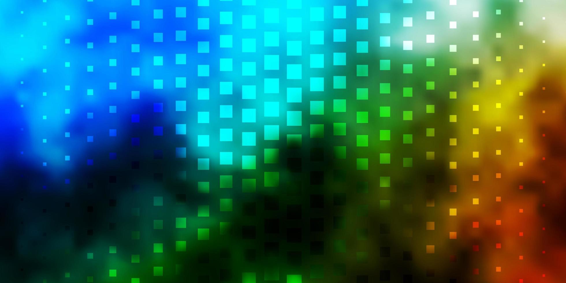 plantilla de vector azul claro, verde con rectángulos.