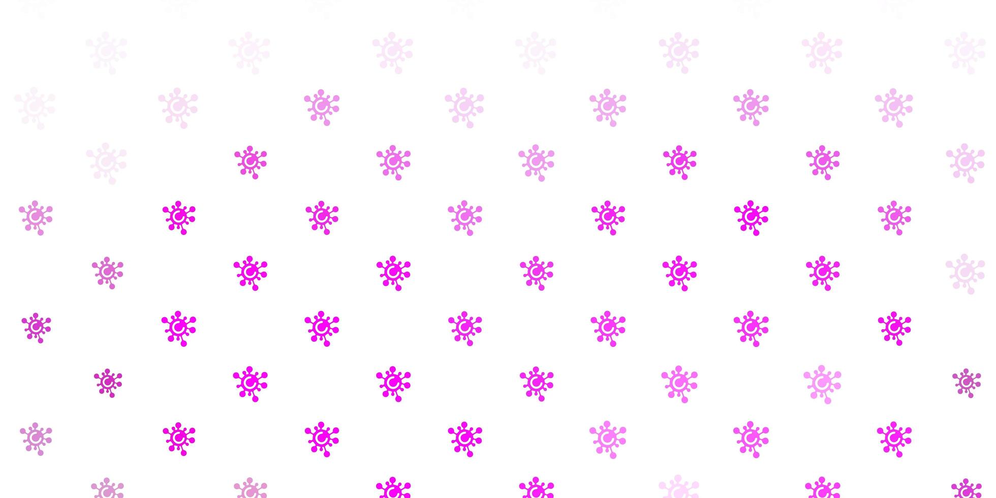 textura de vector rosa claro con símbolos de enfermedad