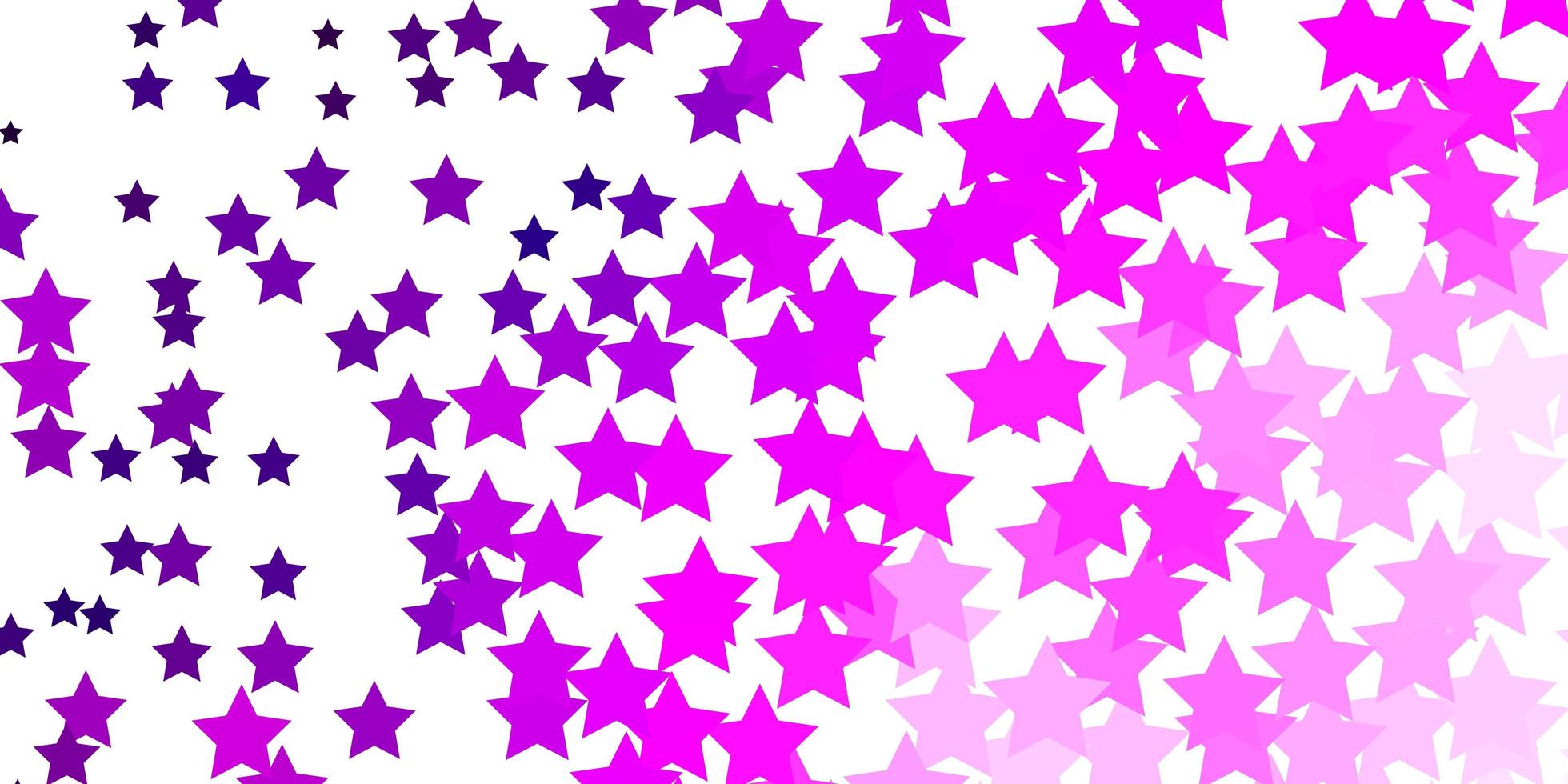 textura de vector de color rosa claro con hermosas estrellas.