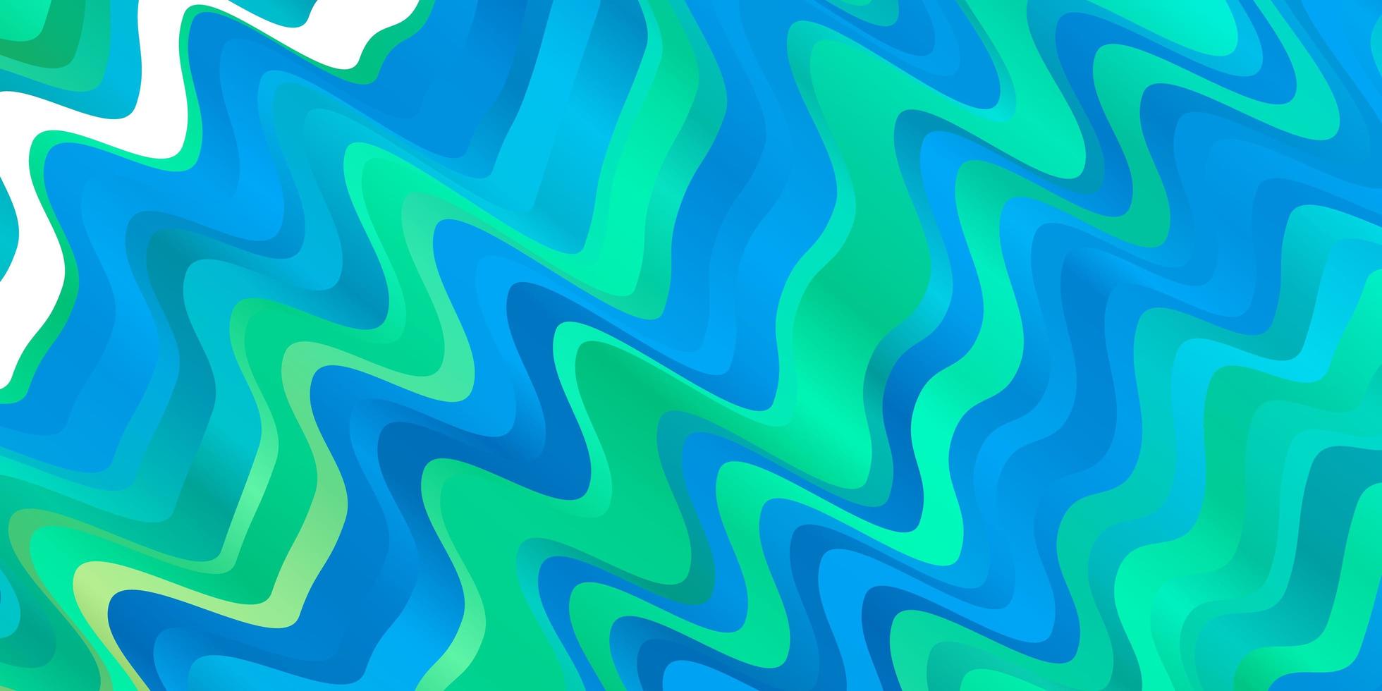 Light Blue, Green vector layout with curves.