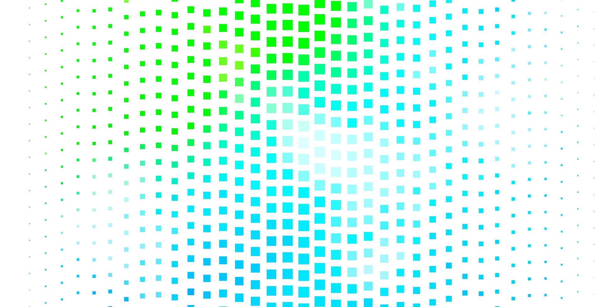 Fondo de vector azul claro, verde con rectángulos.