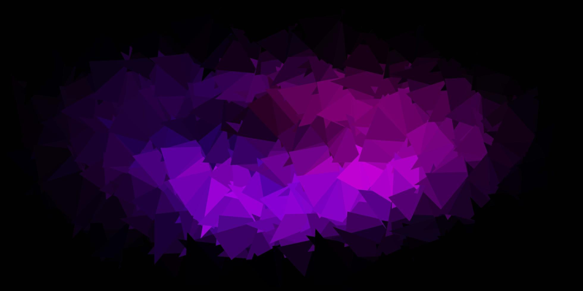 Dark purple vector gradient polygon wallpaper.