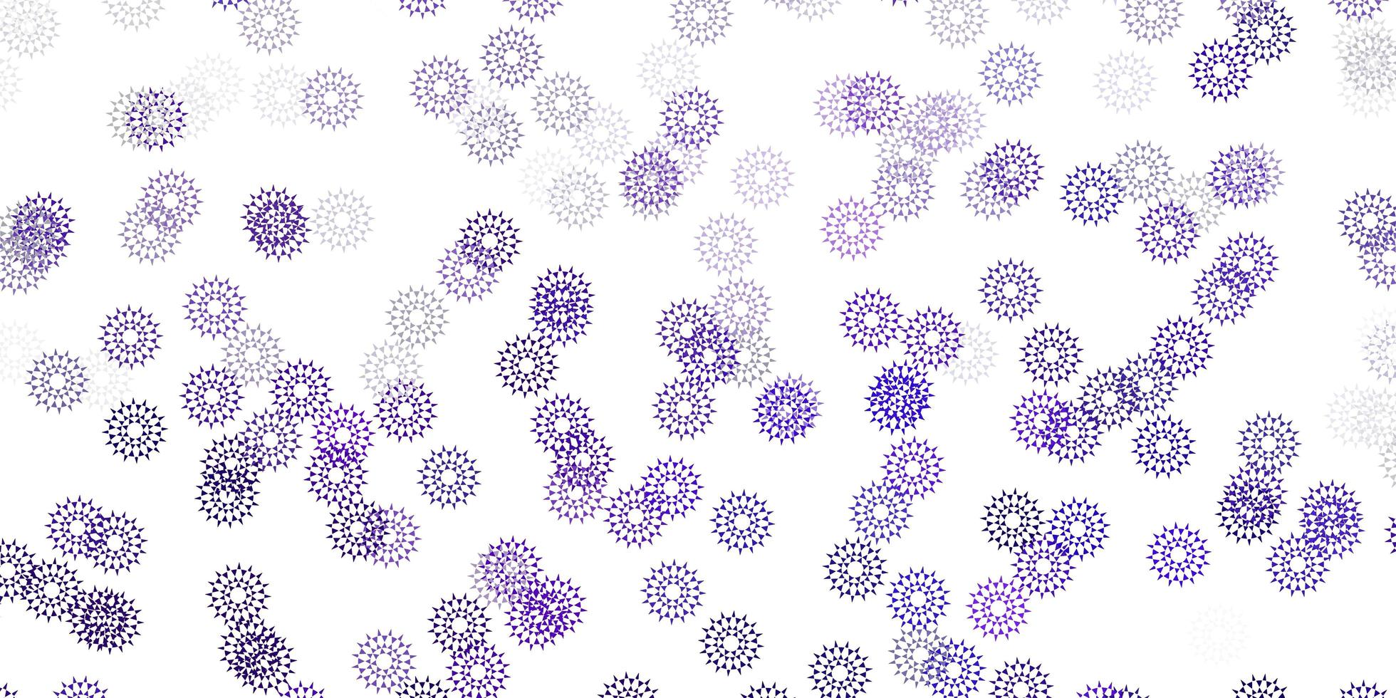 Light purple vector natural artwork with flowers.