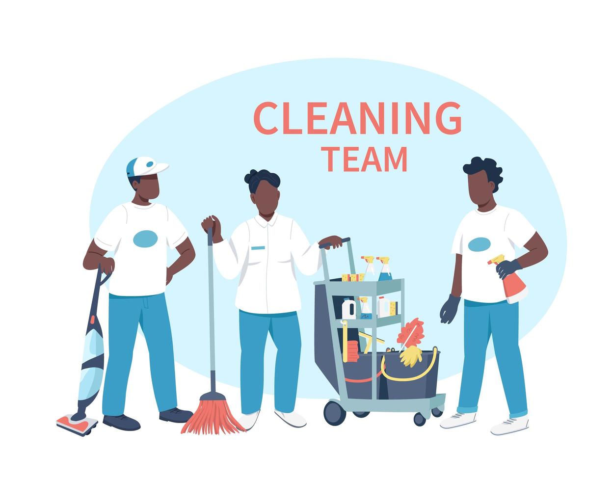 Housekeeping business characters vector