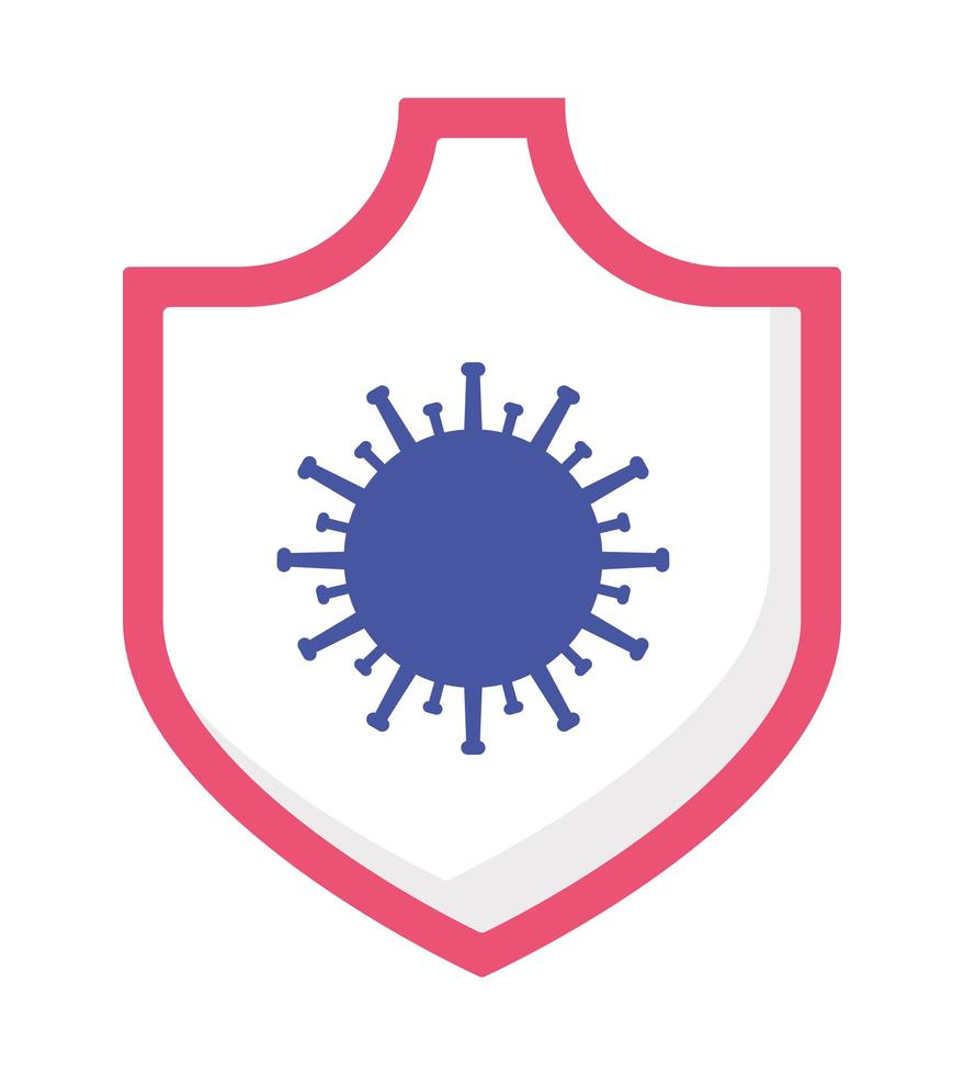 Covid 19 virus inside shield vector design 1815669 Vector Art at Vecteezy