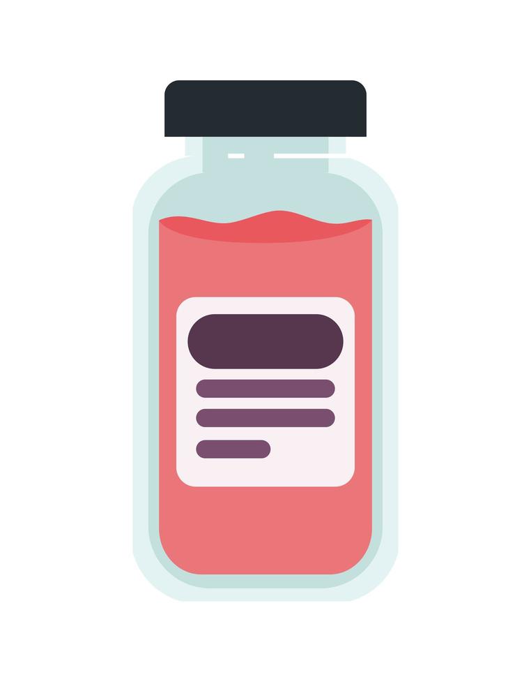 Isolated medicine jar vector design