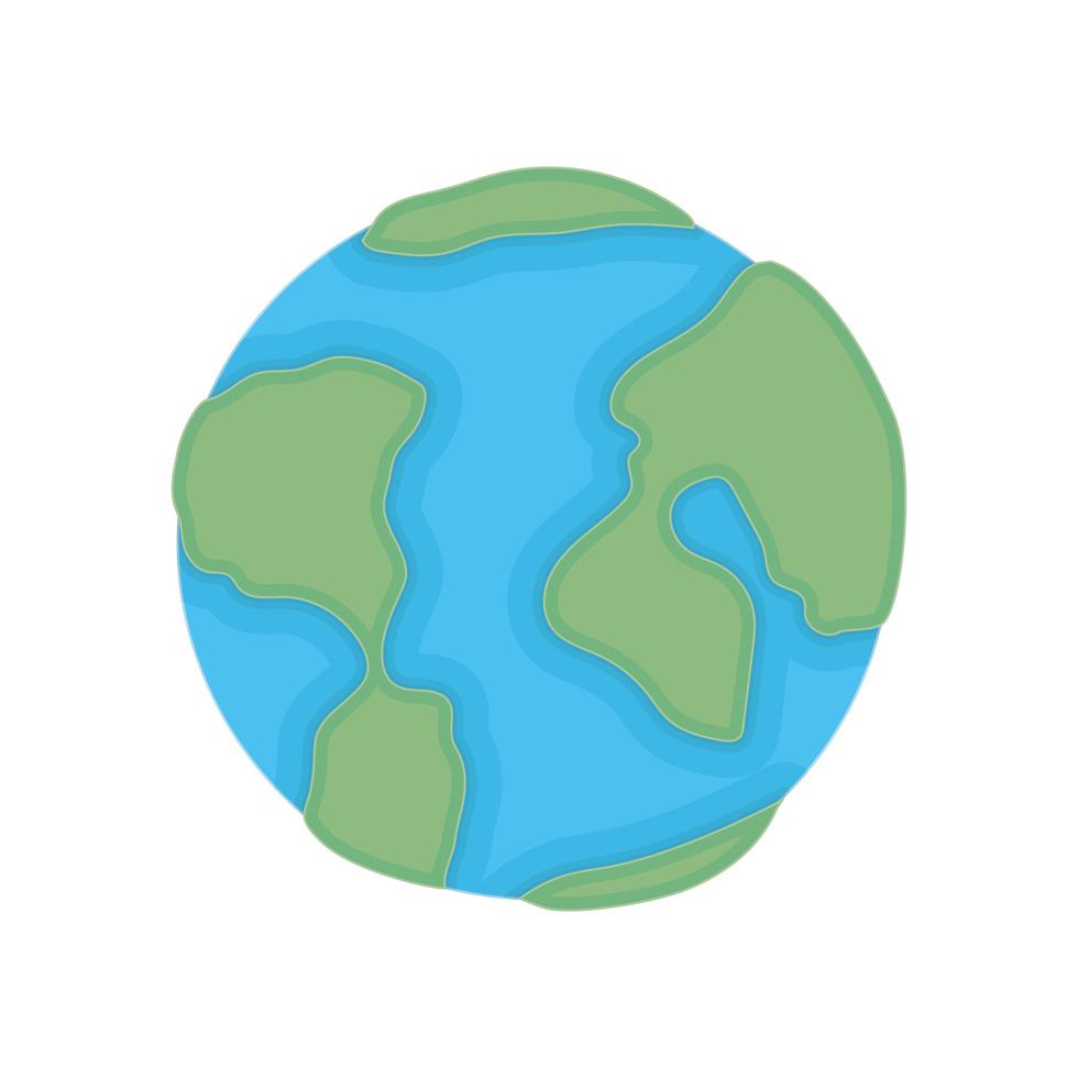 diseño vectorial de esfera mundial aislada vector