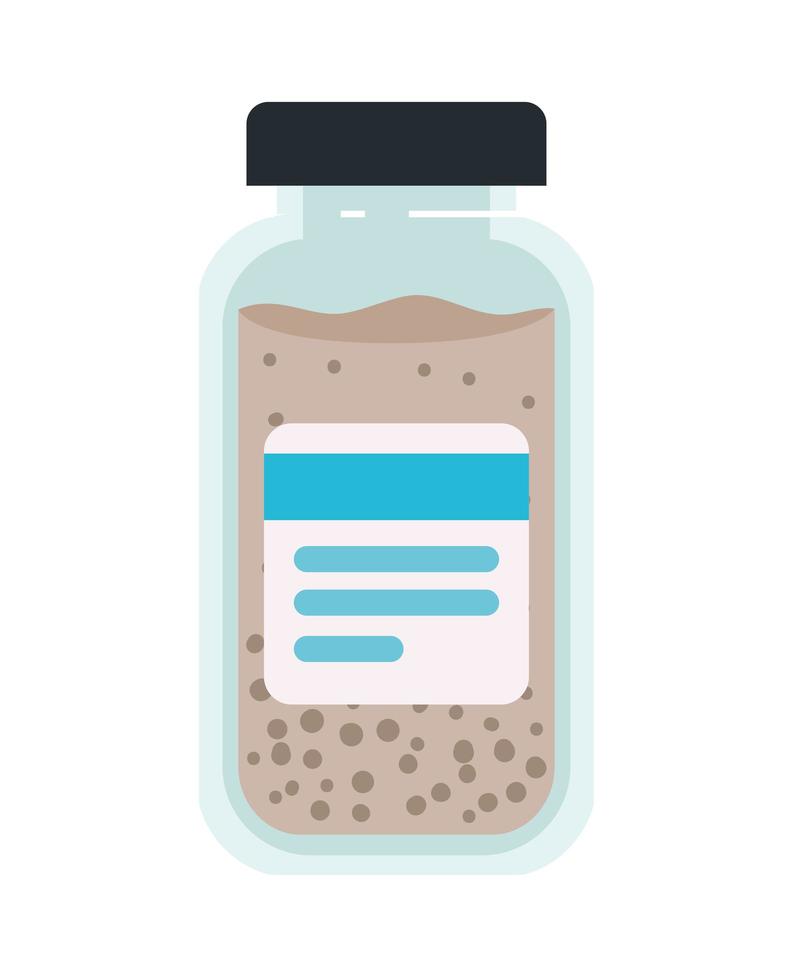 Isolated medicine jar vector design