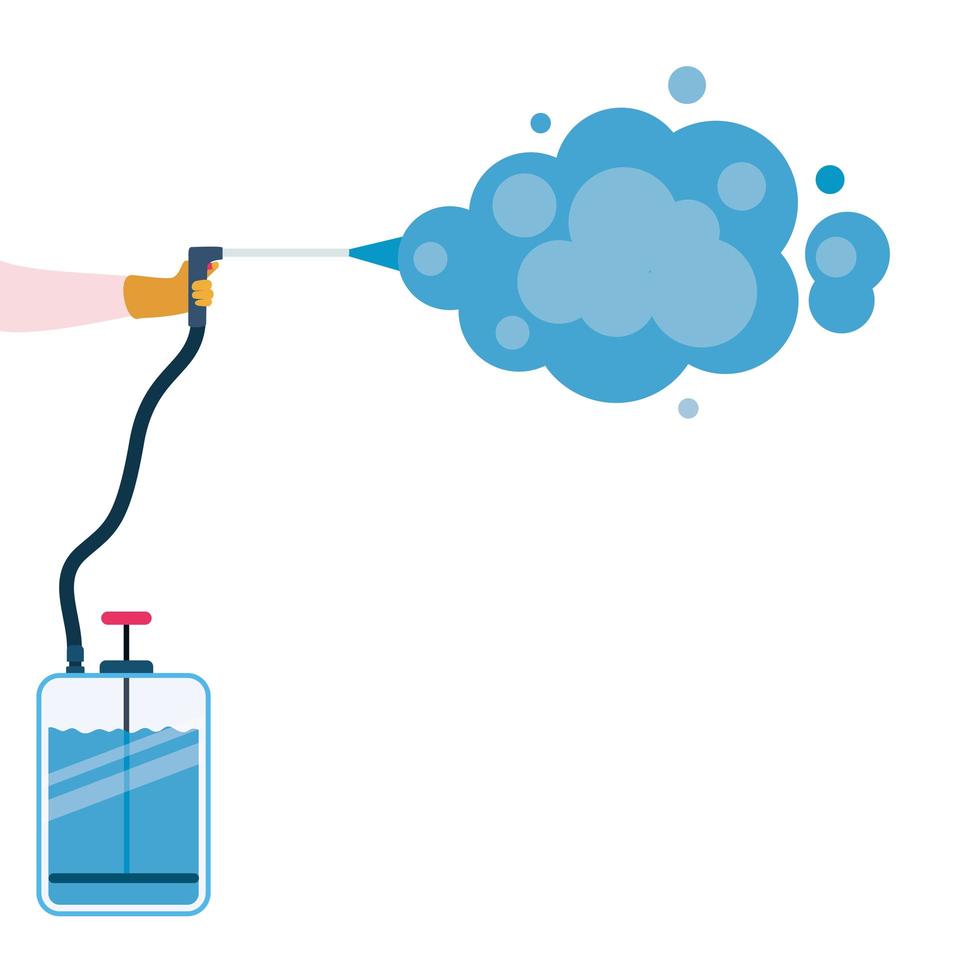 Pulverizer spray bottle with smoke vector design