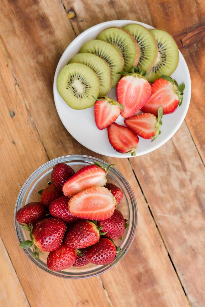 una variedad de fruta fresca foto