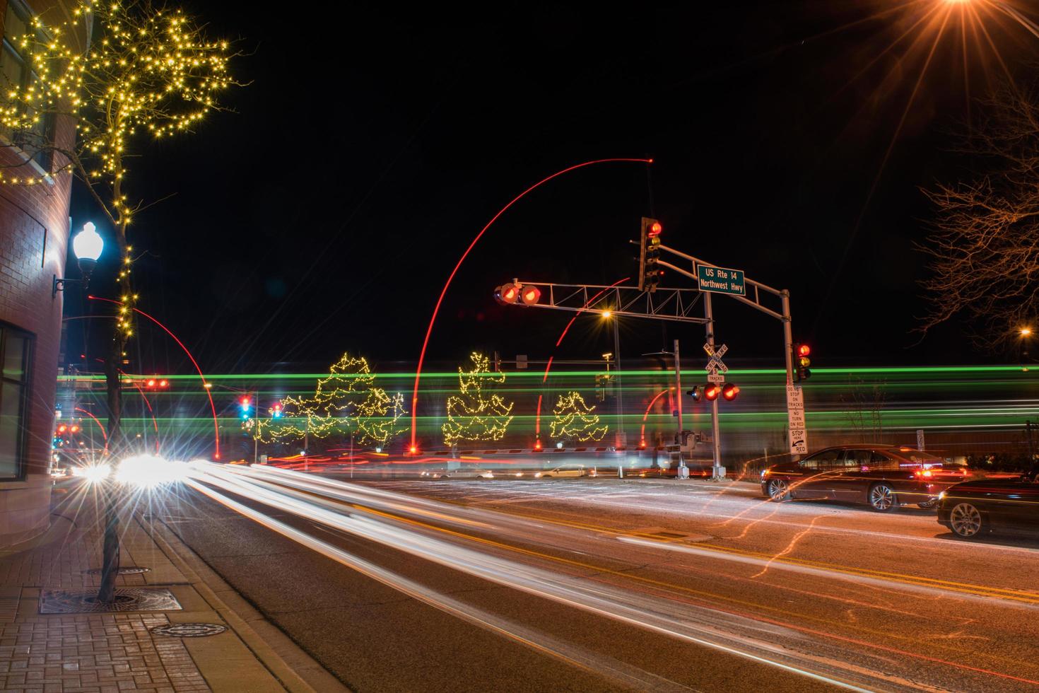 timelapse de autos en la calle foto