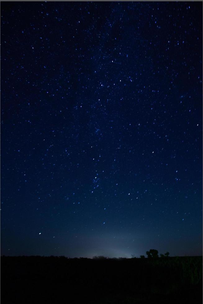 Dark starry sky photo