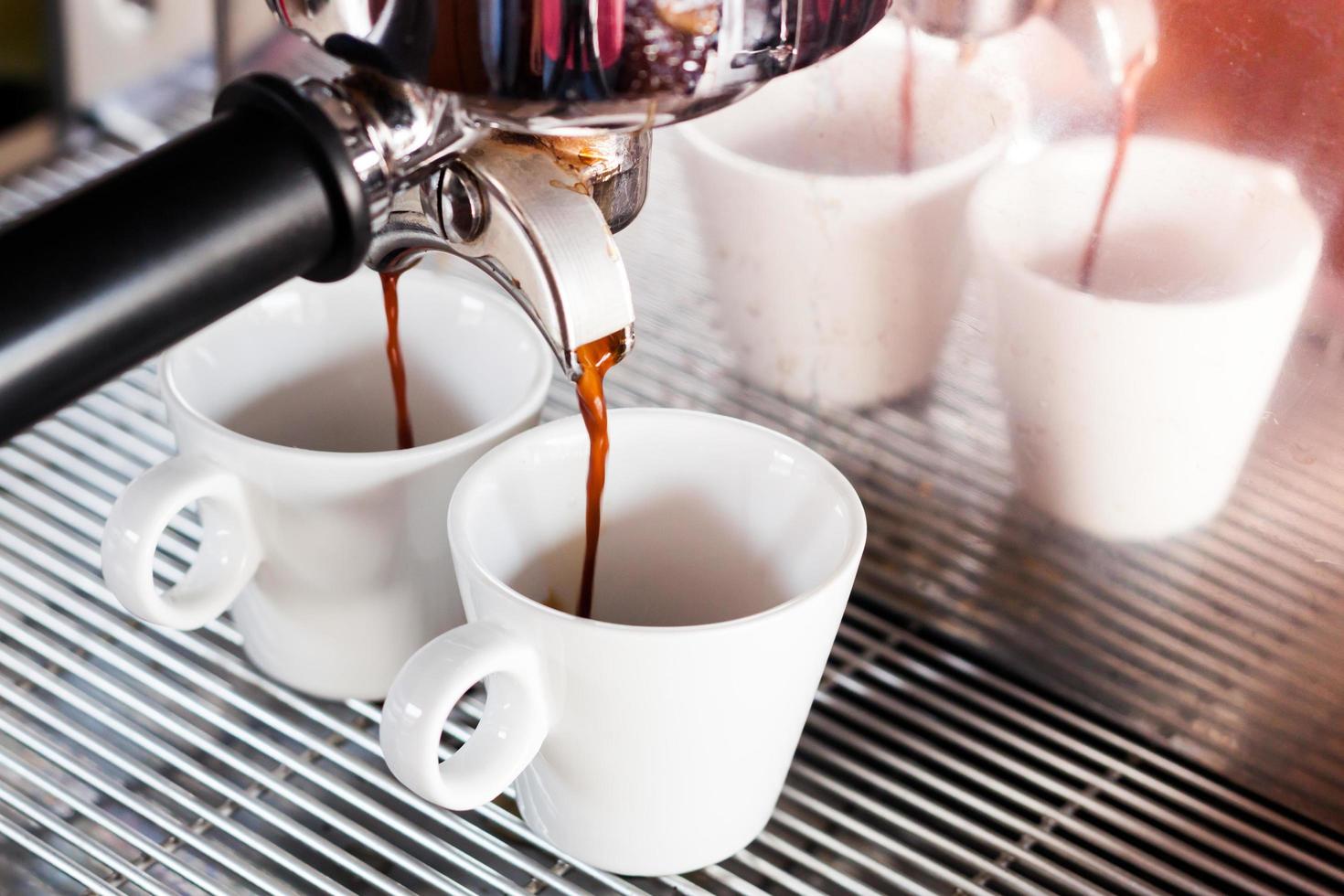 Espresso in a coffee shop photo