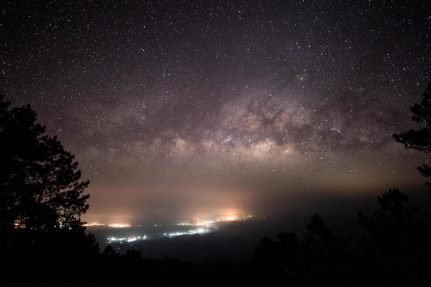 Long exposure of the Milky Way galaxy photo