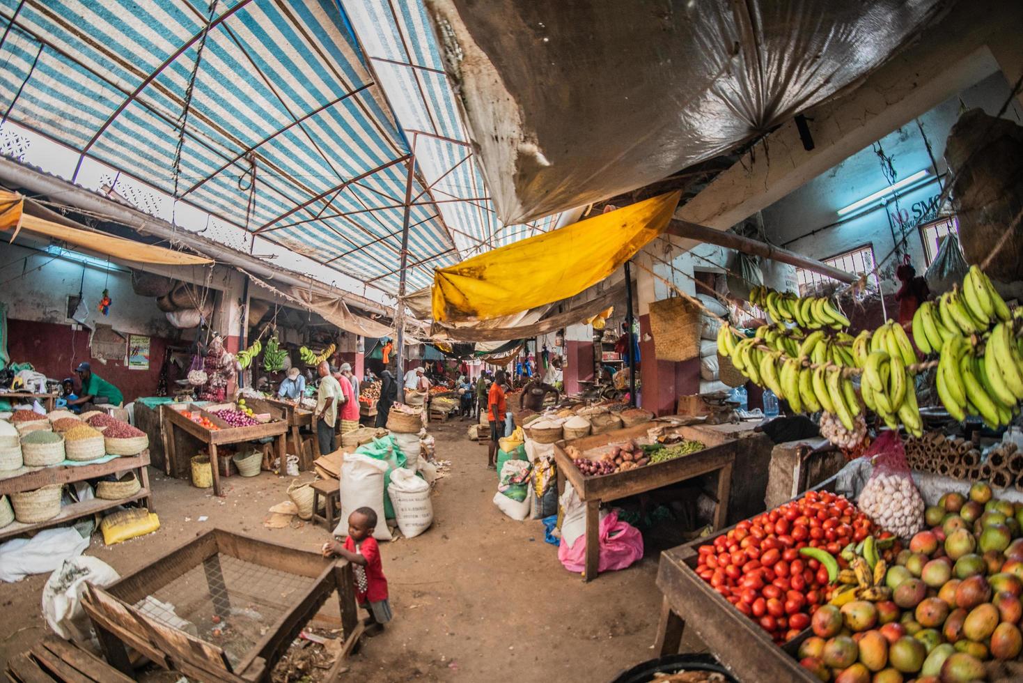 bazar del mercado de agricultores en kenia foto