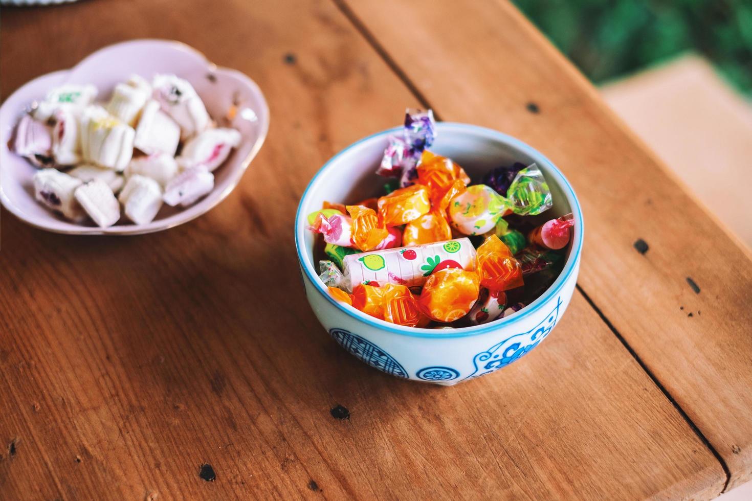 assorted candies in a bowl photo