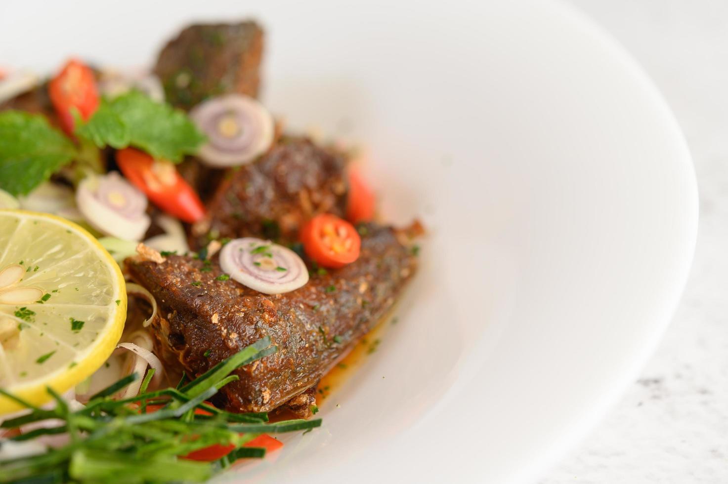 Spicy sardine salad photo