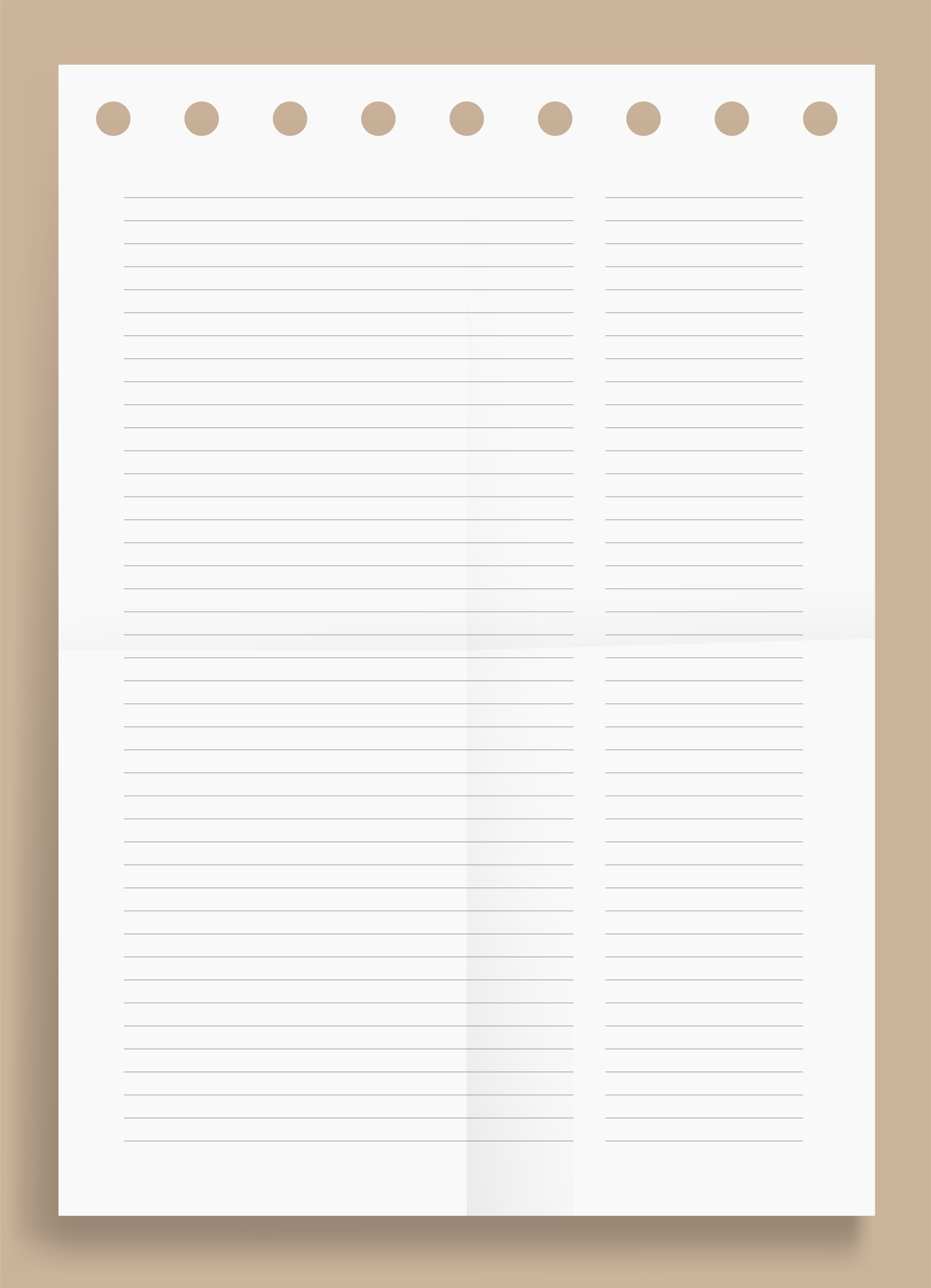 crumpled standard two lined column blank series a4 format paper size vector illustration 1819232 vector art at vecteezy