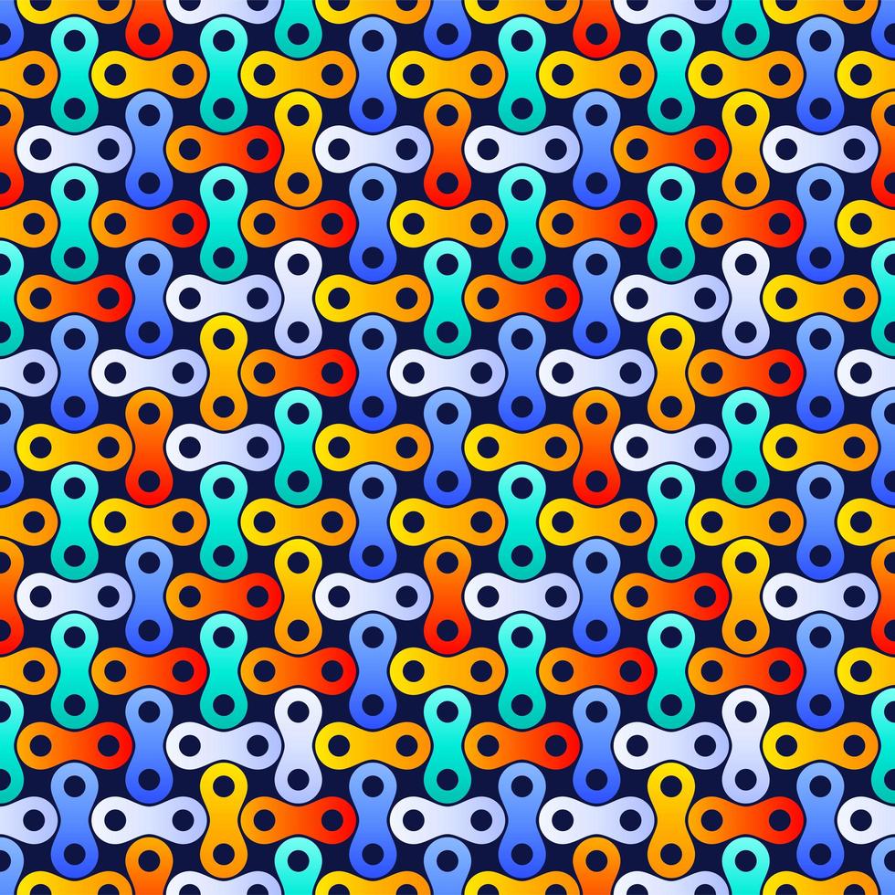 Electric metaballs tech seamless pattern. Organic circular shapes that link together. A modern looking background that tiles seamlessly as a pattern vector