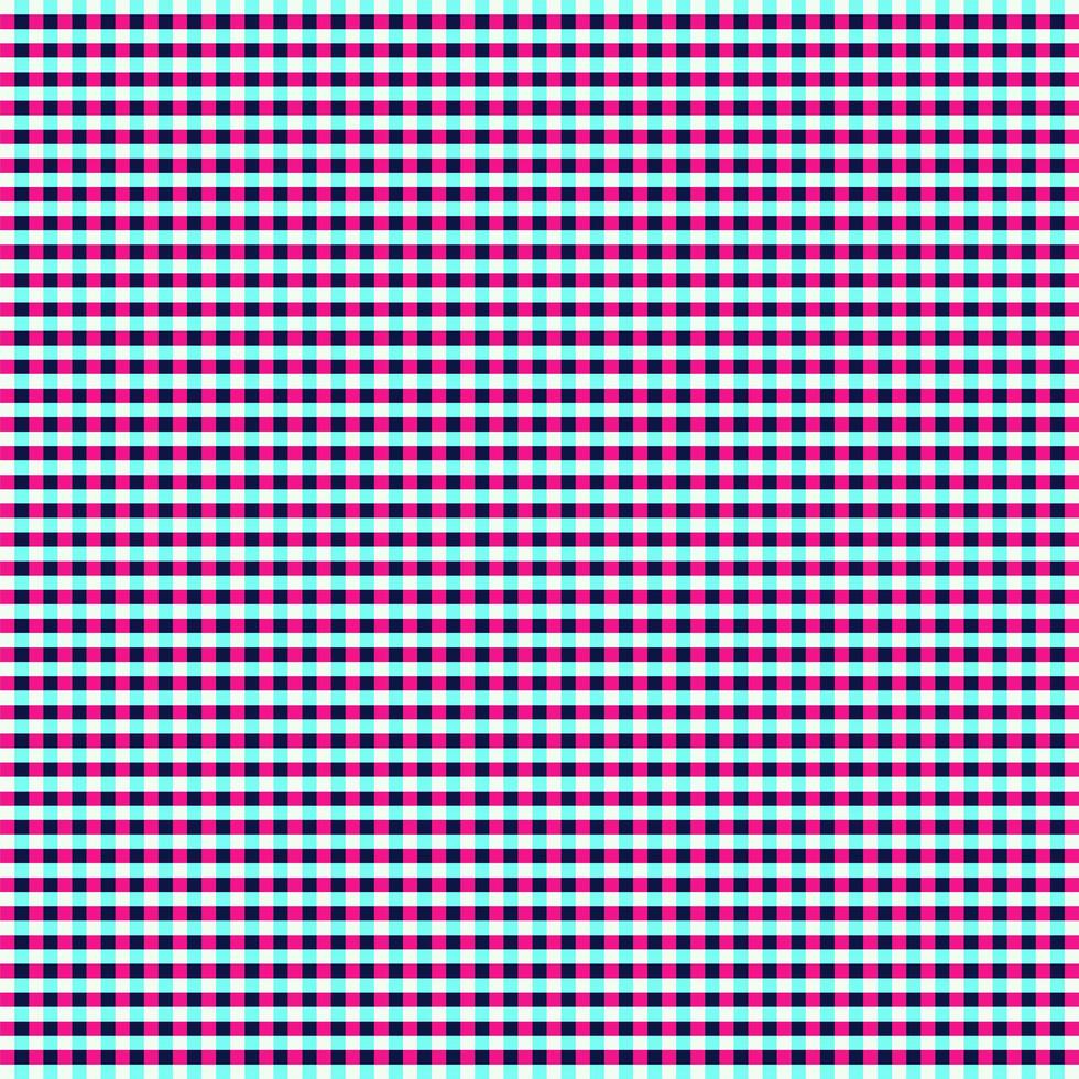 Blue and Pink Tablecloth Gingham Seamless Vector Pattern. Blue and Pink Plaid Background Pattern