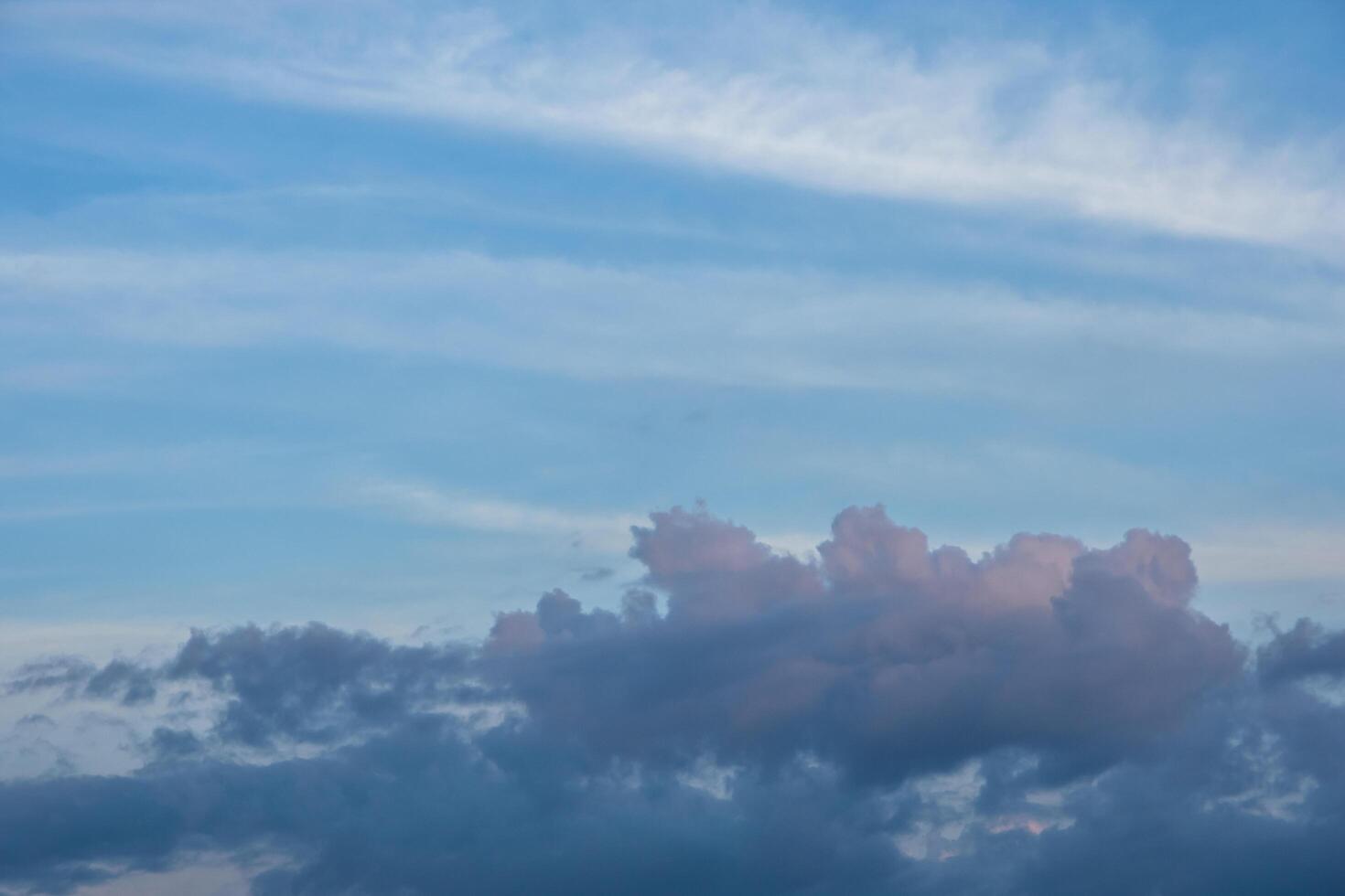 Sky at sunset photo