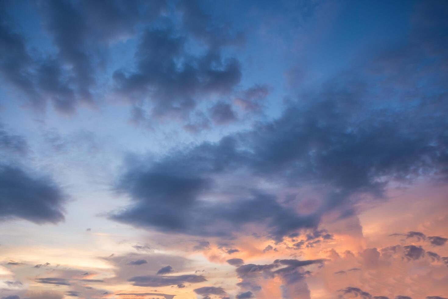 Sky at sunset photo