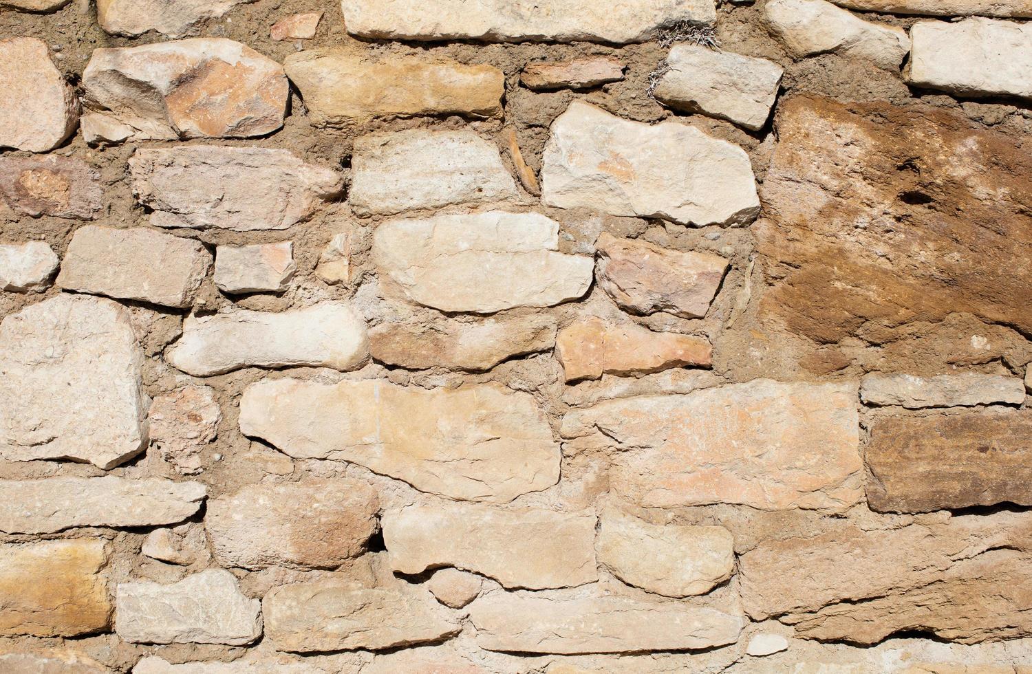 Stone wall beige photo