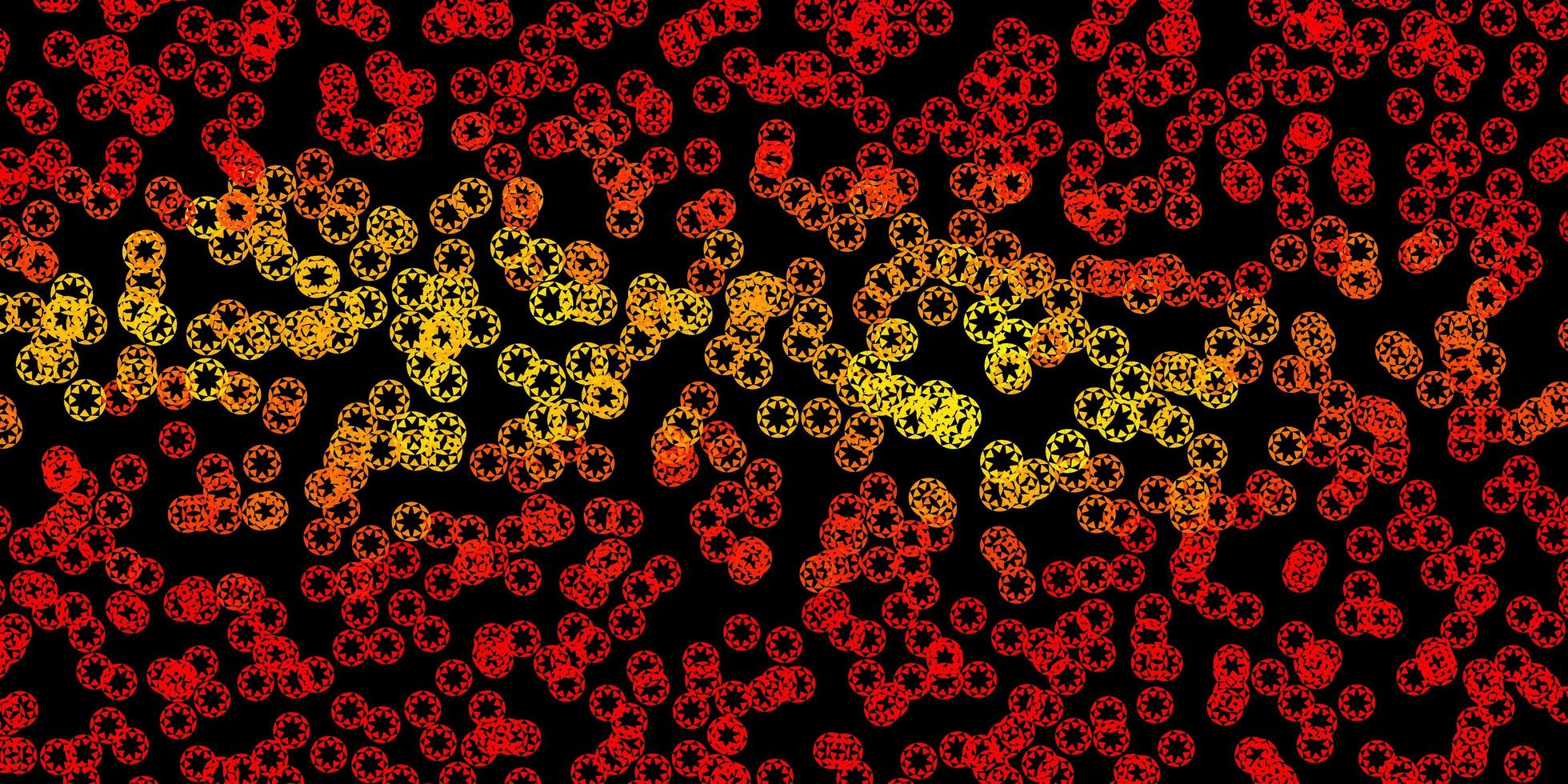 plantilla de vector naranja oscuro con círculos.