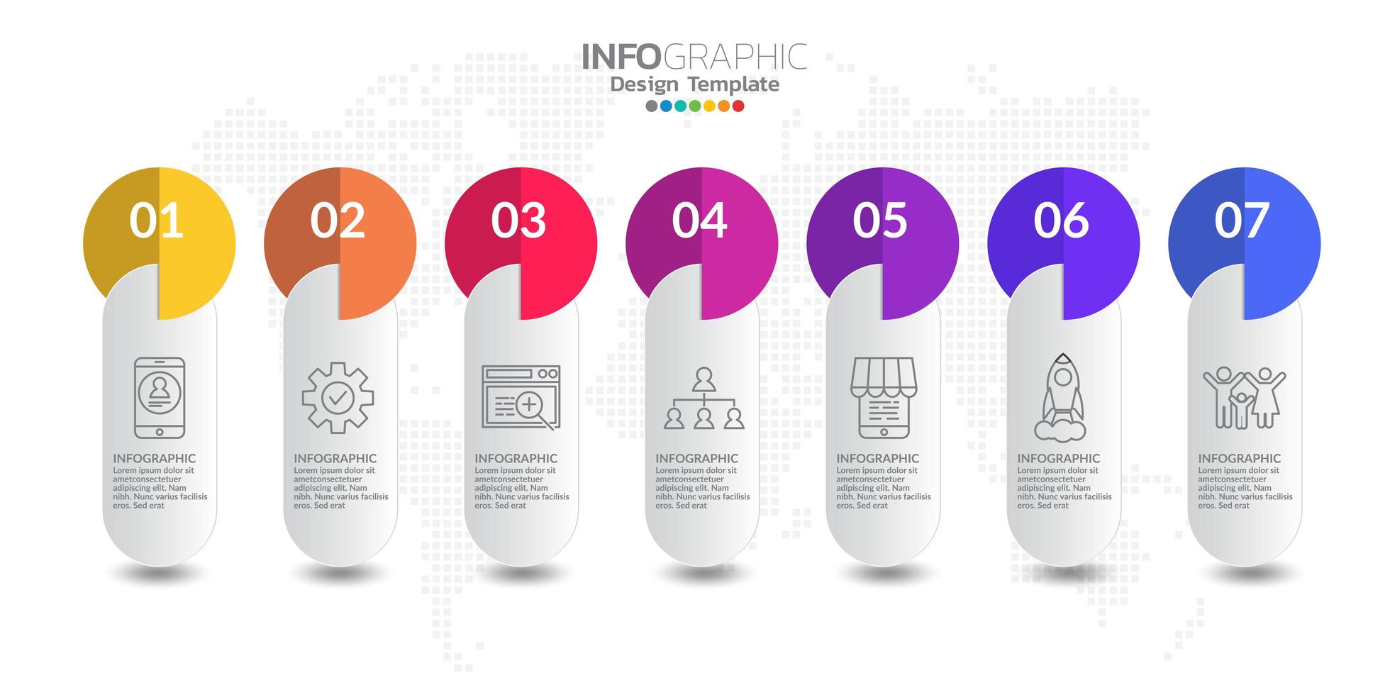 Infographic elements for content, diagram, flowchart, steps, parts, timeline, workflow, chart. vector