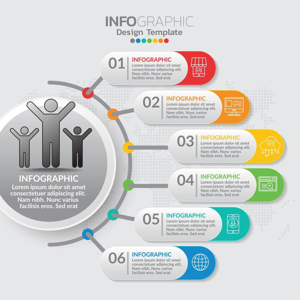 Infographic elements for content, diagram, flowchart, steps, parts, timeline, workflow, chart. vector