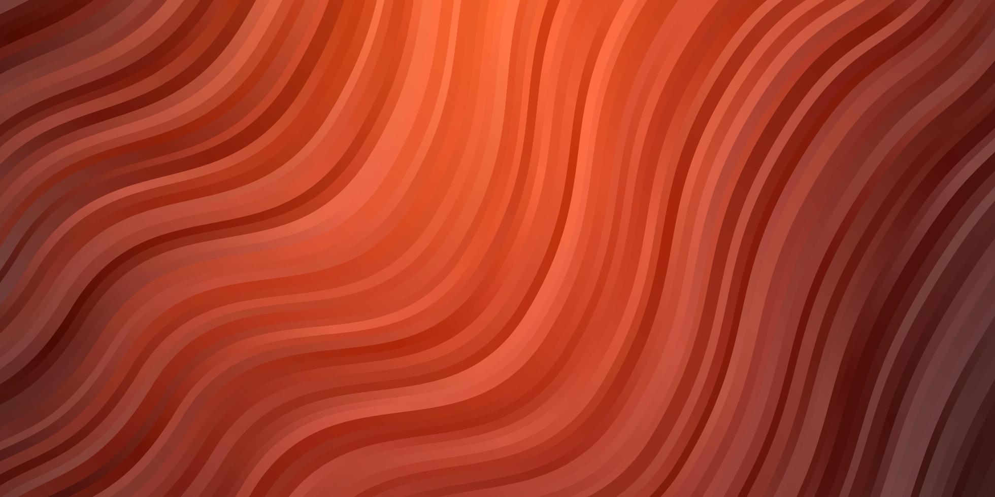 Light Red vector template with curved lines.