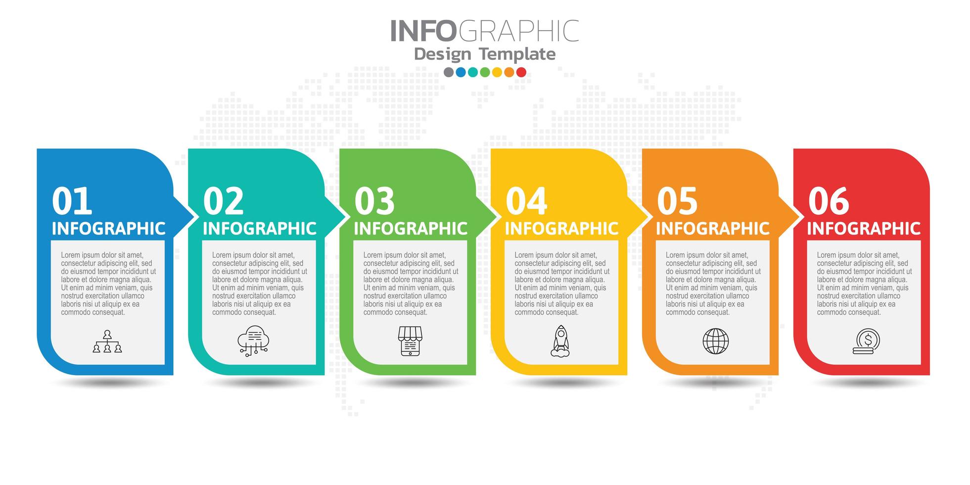 infografías para el concepto de negocio con iconos y opciones o pasos. vector