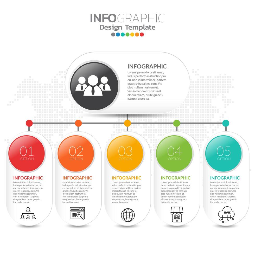 organigrama corporativo con iconos de personas de negocios. vector