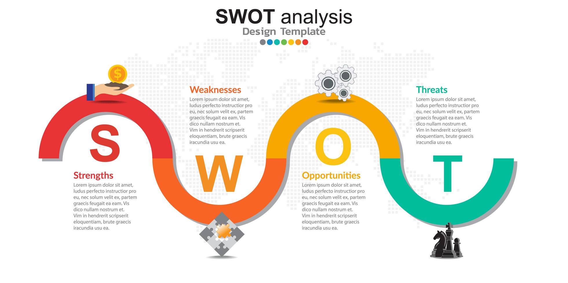 Infographics for business concept with icons and options or steps. vector