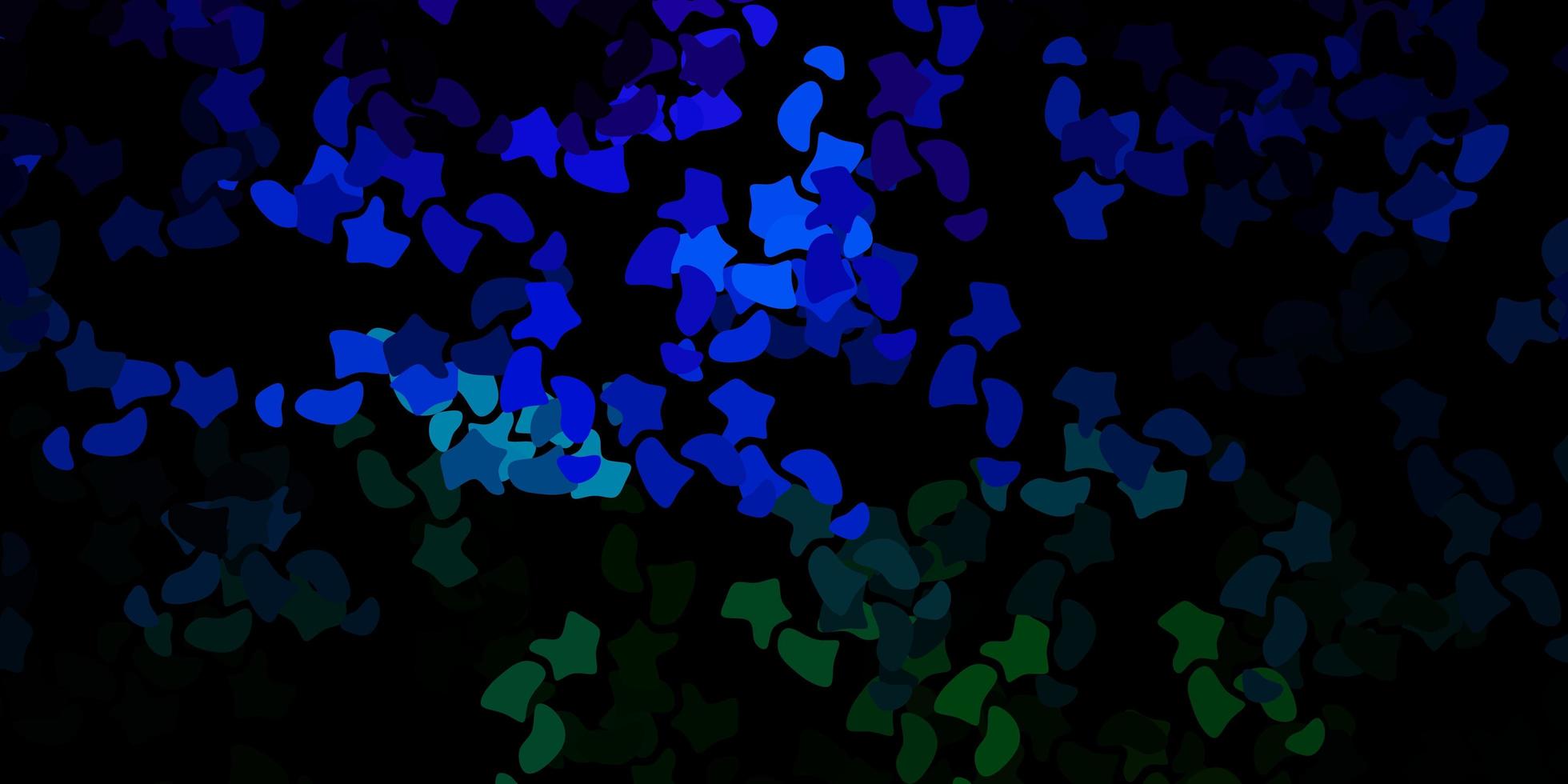 Dark multicolor vector backdrop with chaotic shapes.