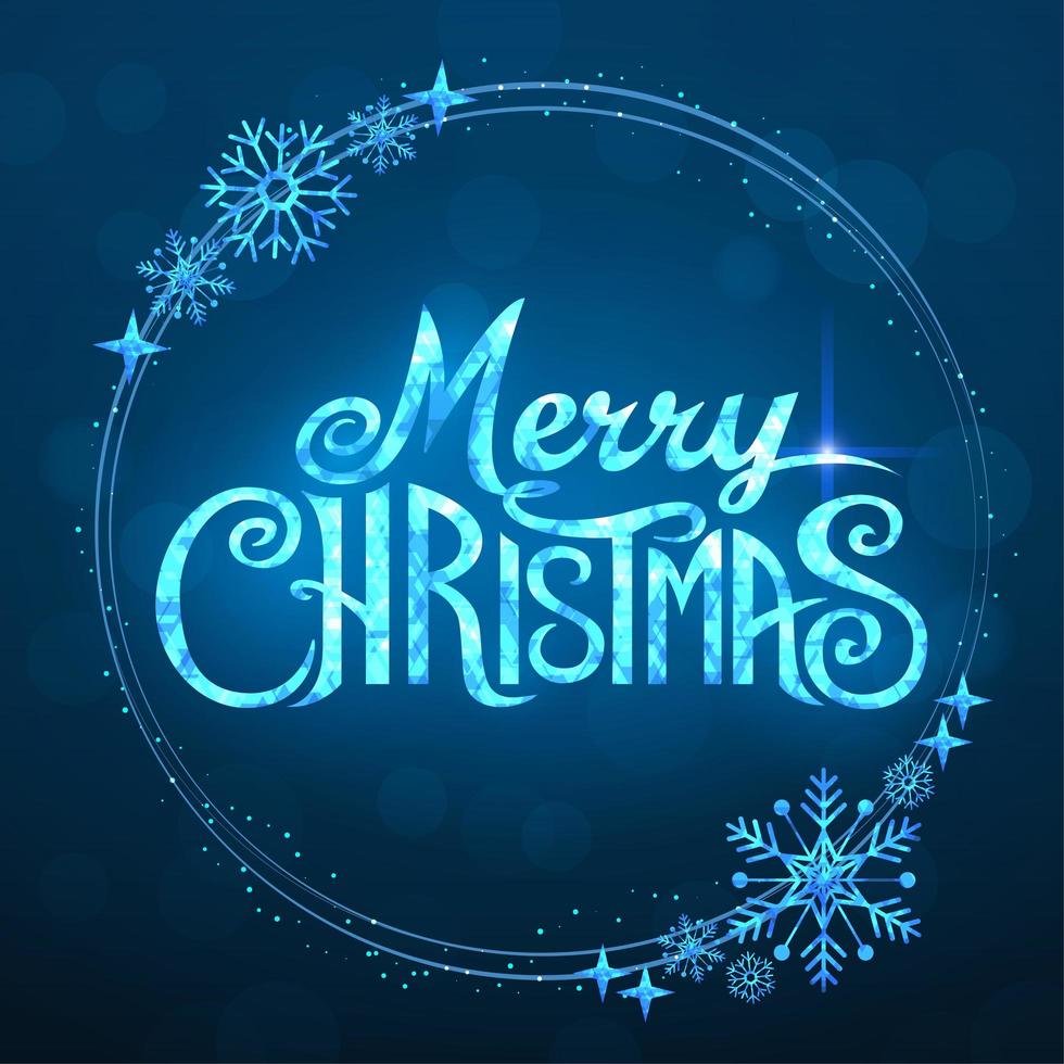 Merry Christmas text vector