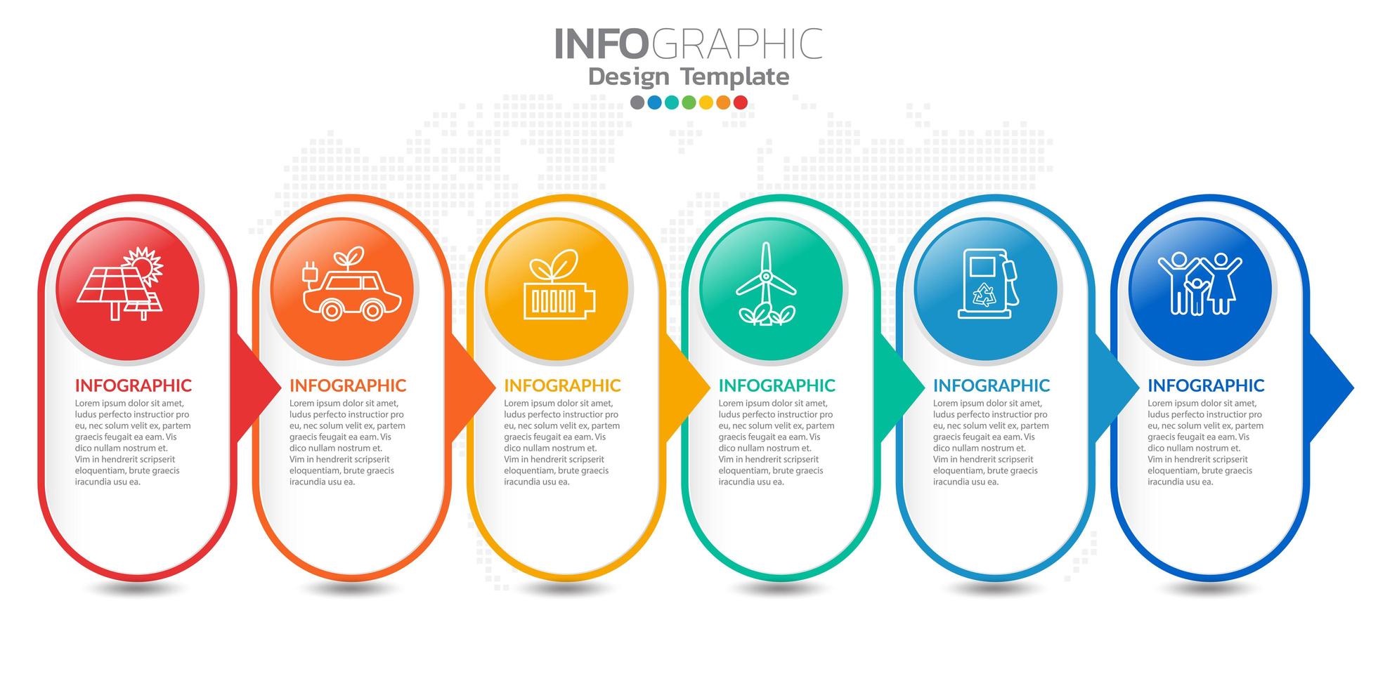 Infographics for business concept with icons and options or steps. vector