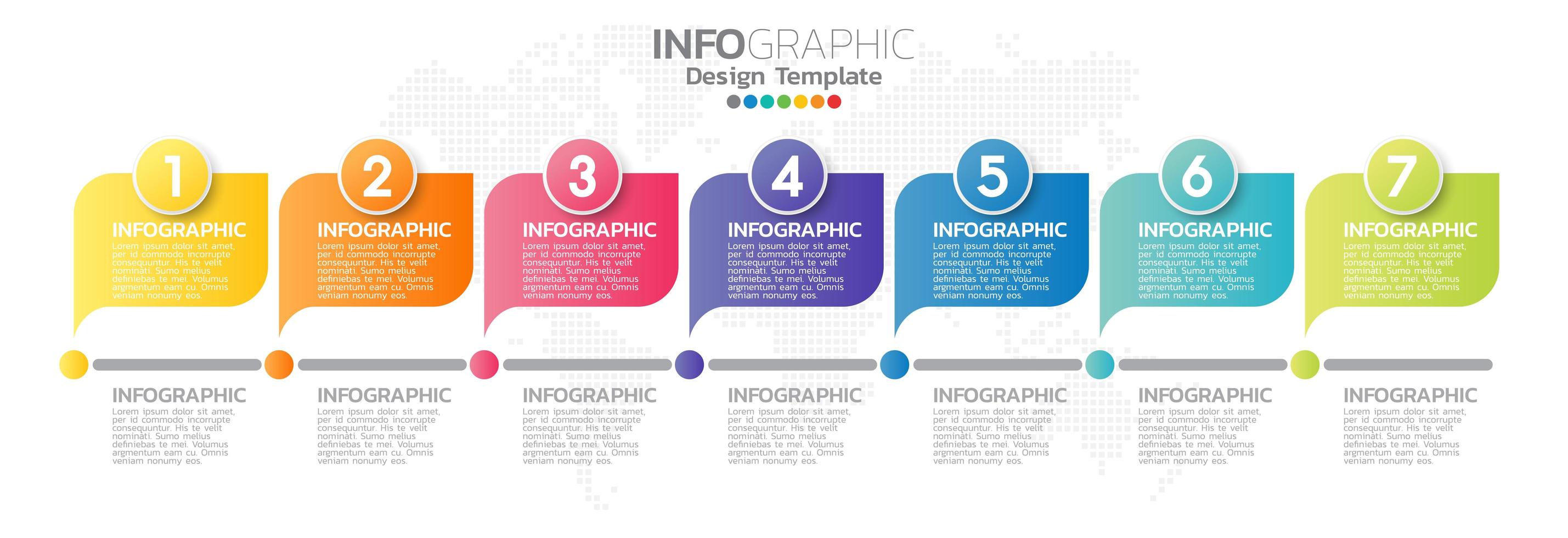 Infographic elements for content, diagram, flowchart, steps, parts, timeline, workflow, chart. vector