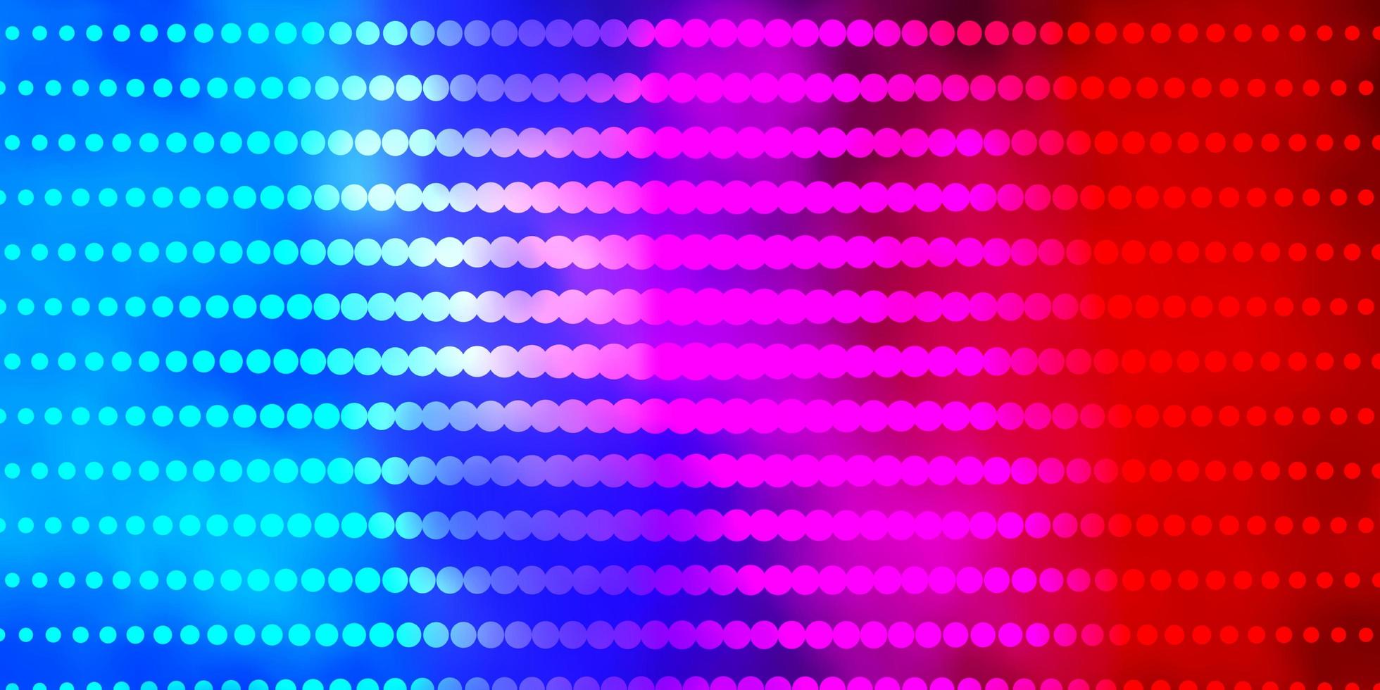 Telón de fondo de vector azul claro, rojo con círculos.