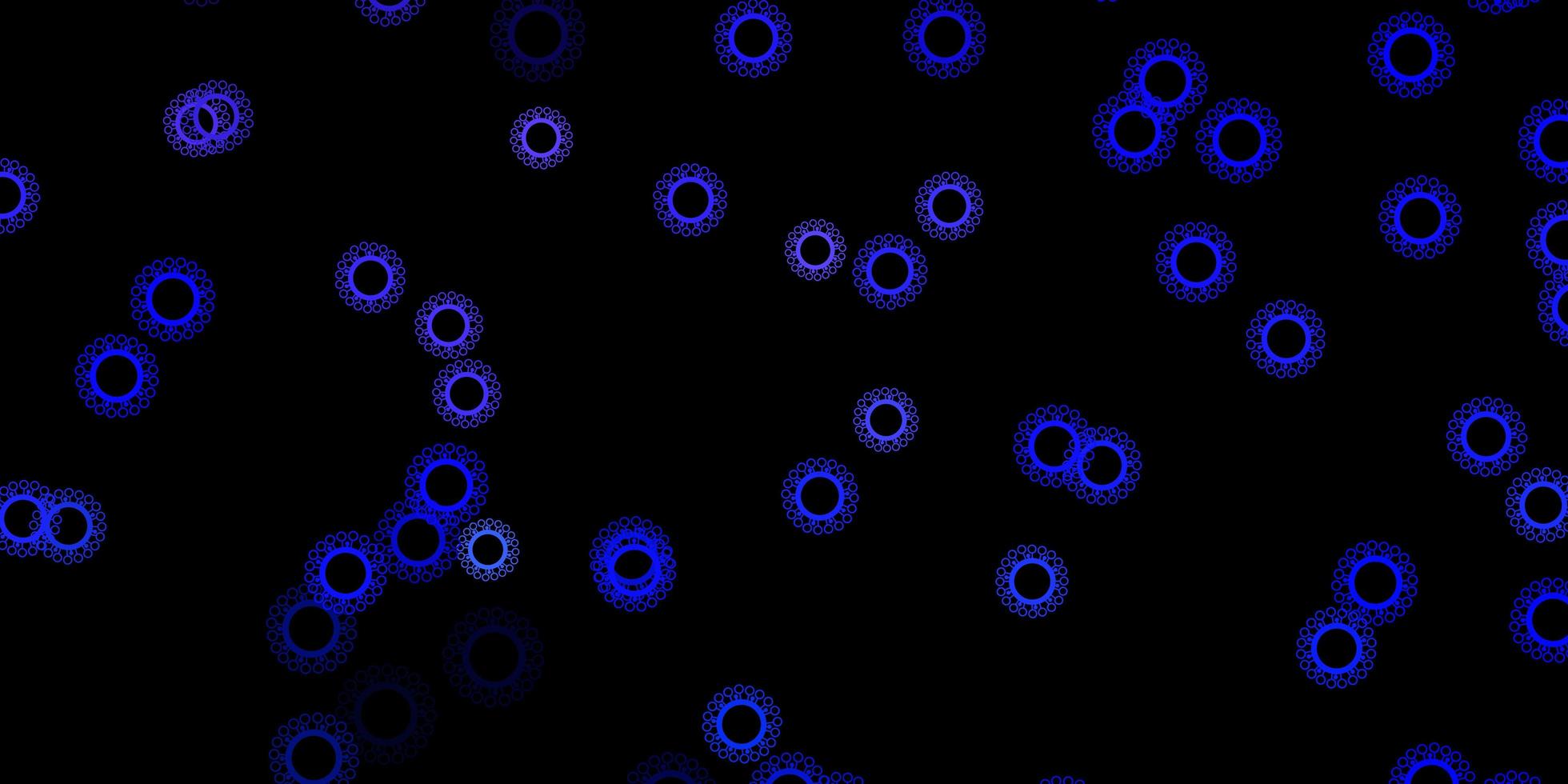 Dark purple vector texture with disease symbols