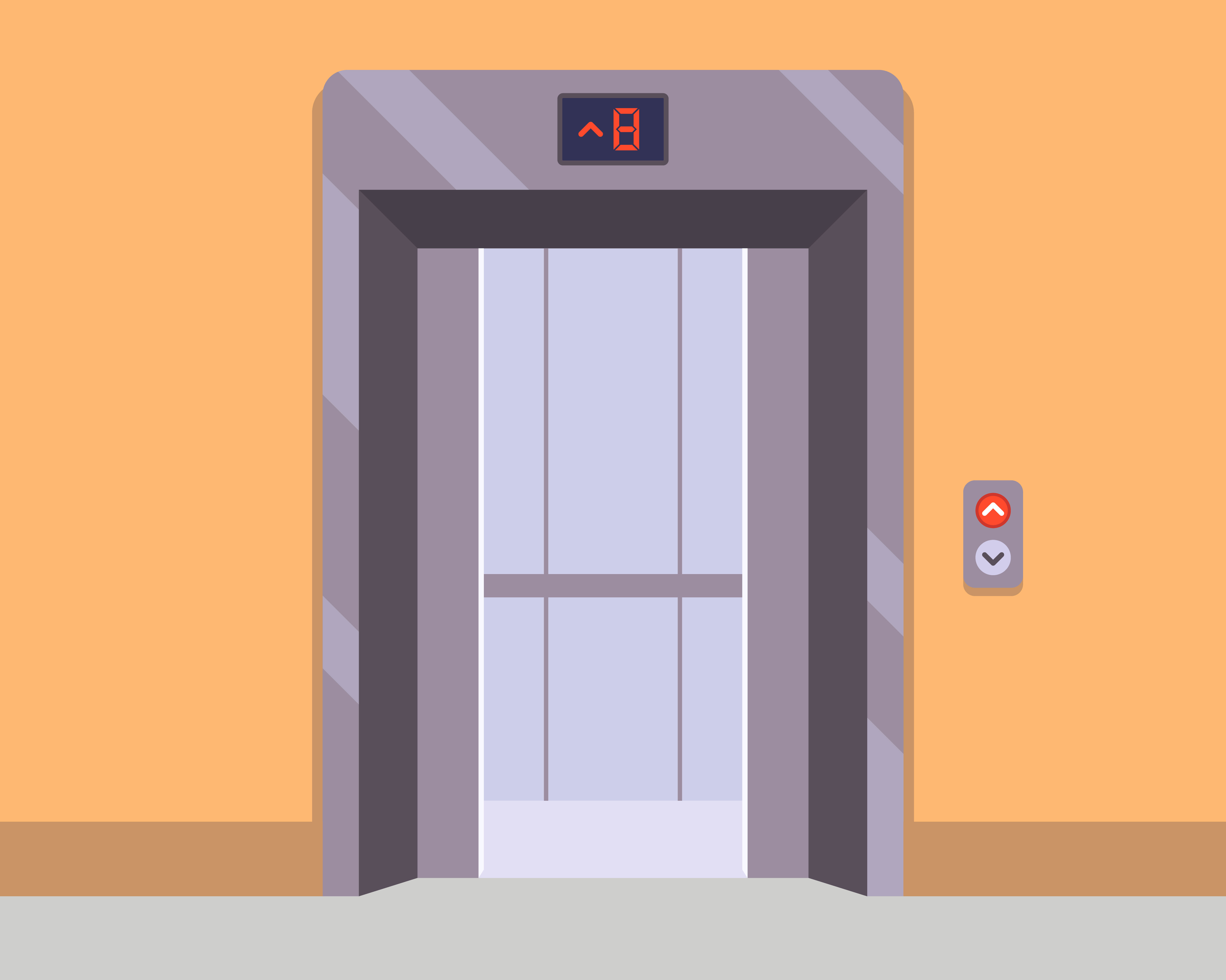 Elevator Doors Clipart