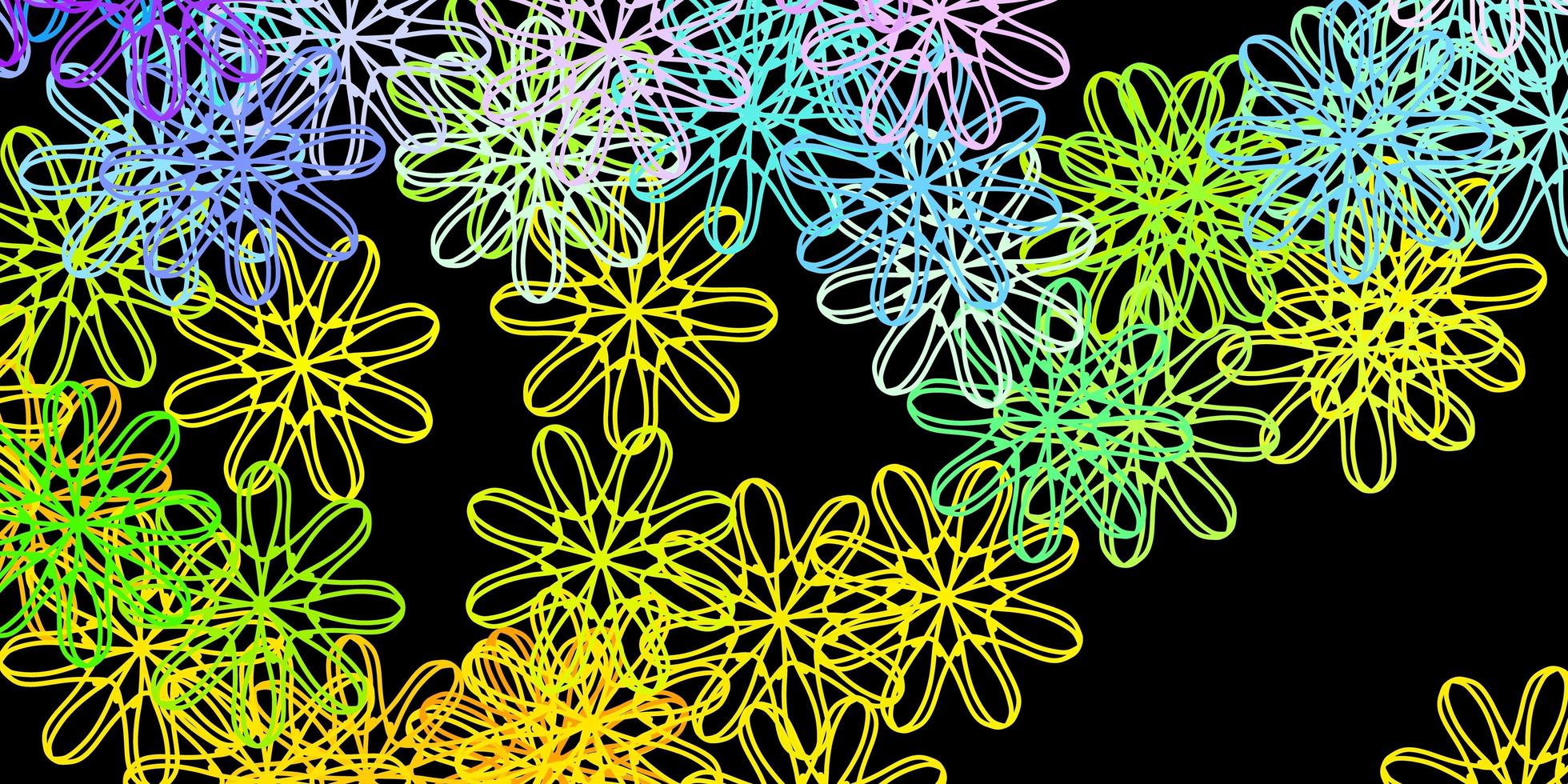 Dark Multicolor vector background with random forms.