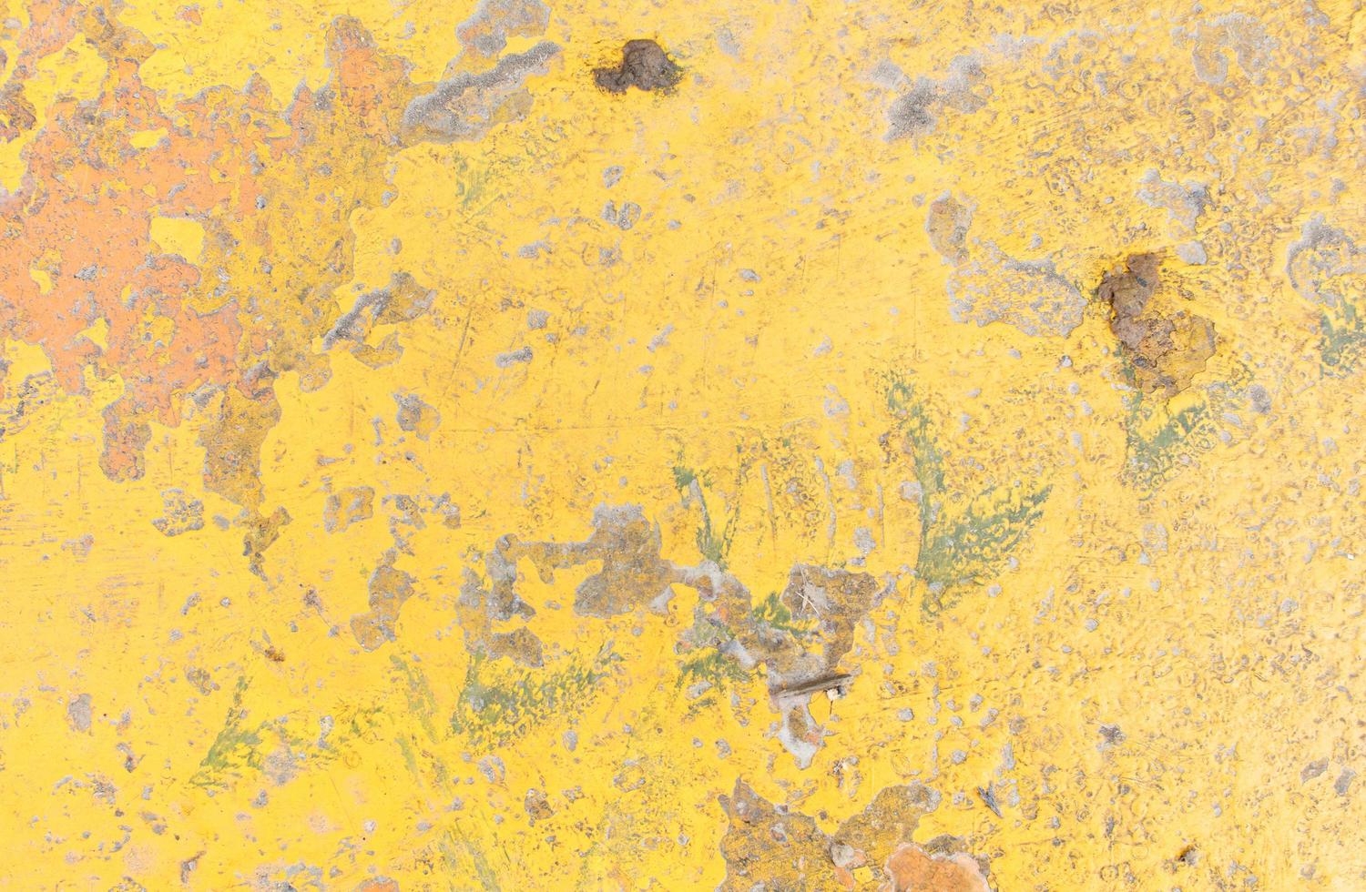Yellow grunge wall texture photo