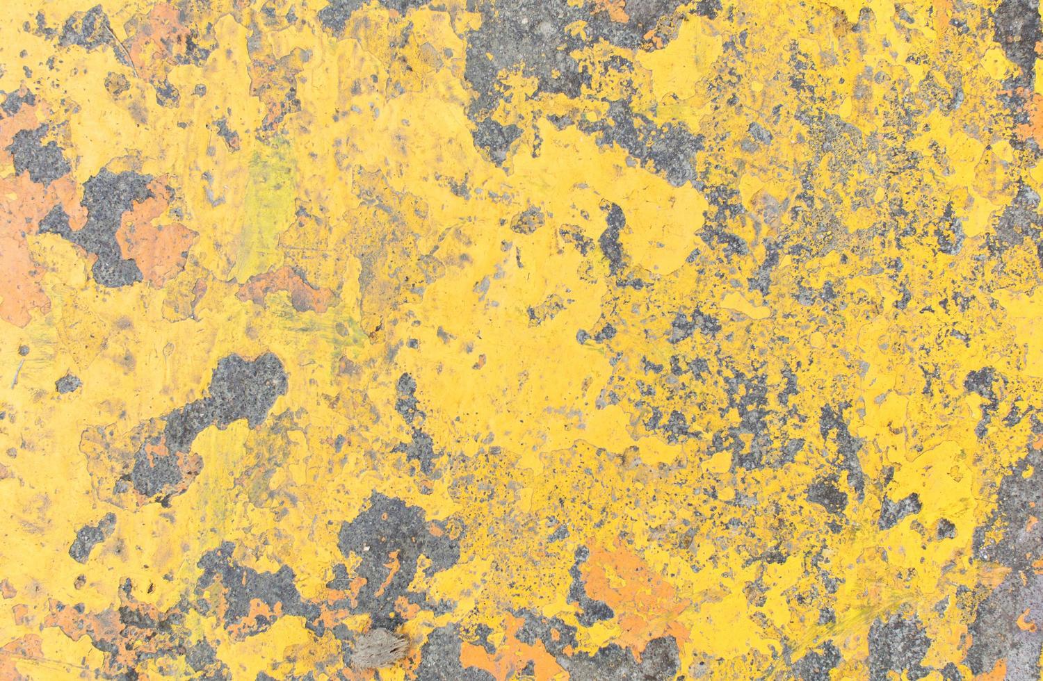 textura de pared grunge amarillo foto