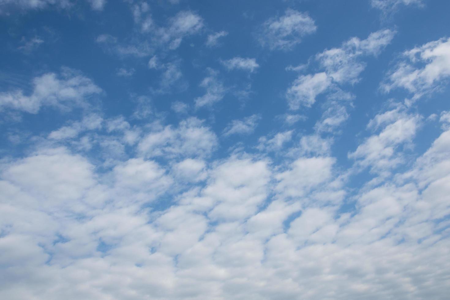 Blue sky with white clouds photo