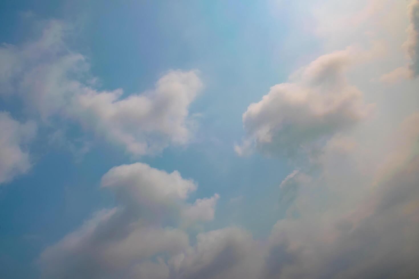 Sky and clouds at sunset photo